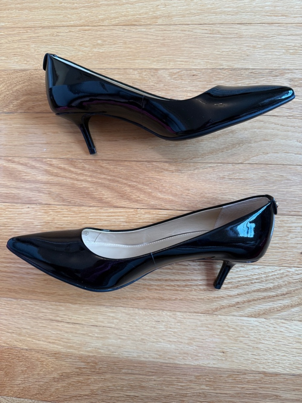 Michael Kors Black Patent Pointed-Toe Heels - Picture 3 of 4